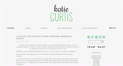 Desktop Screenshot of katiecurtis.net